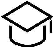 mortarboard hat icon