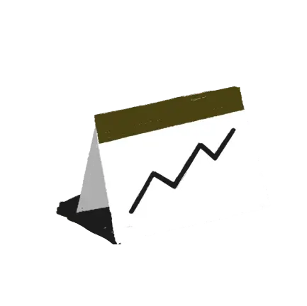 chart with upward line