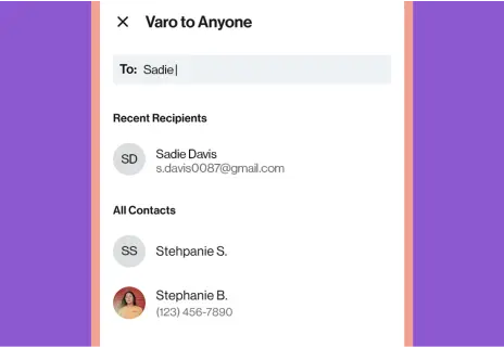 Step 1. Sending money