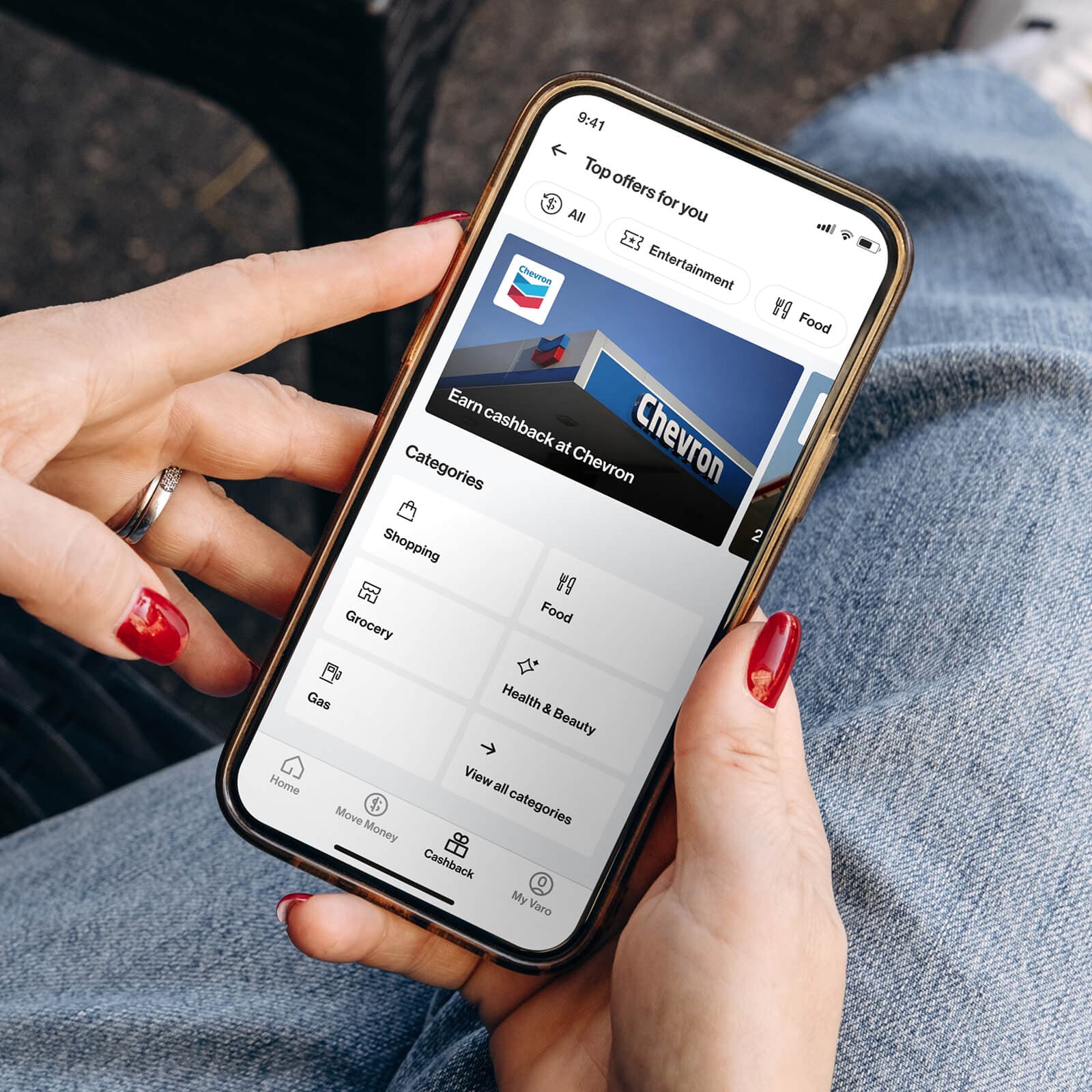 Cashback in Varo app